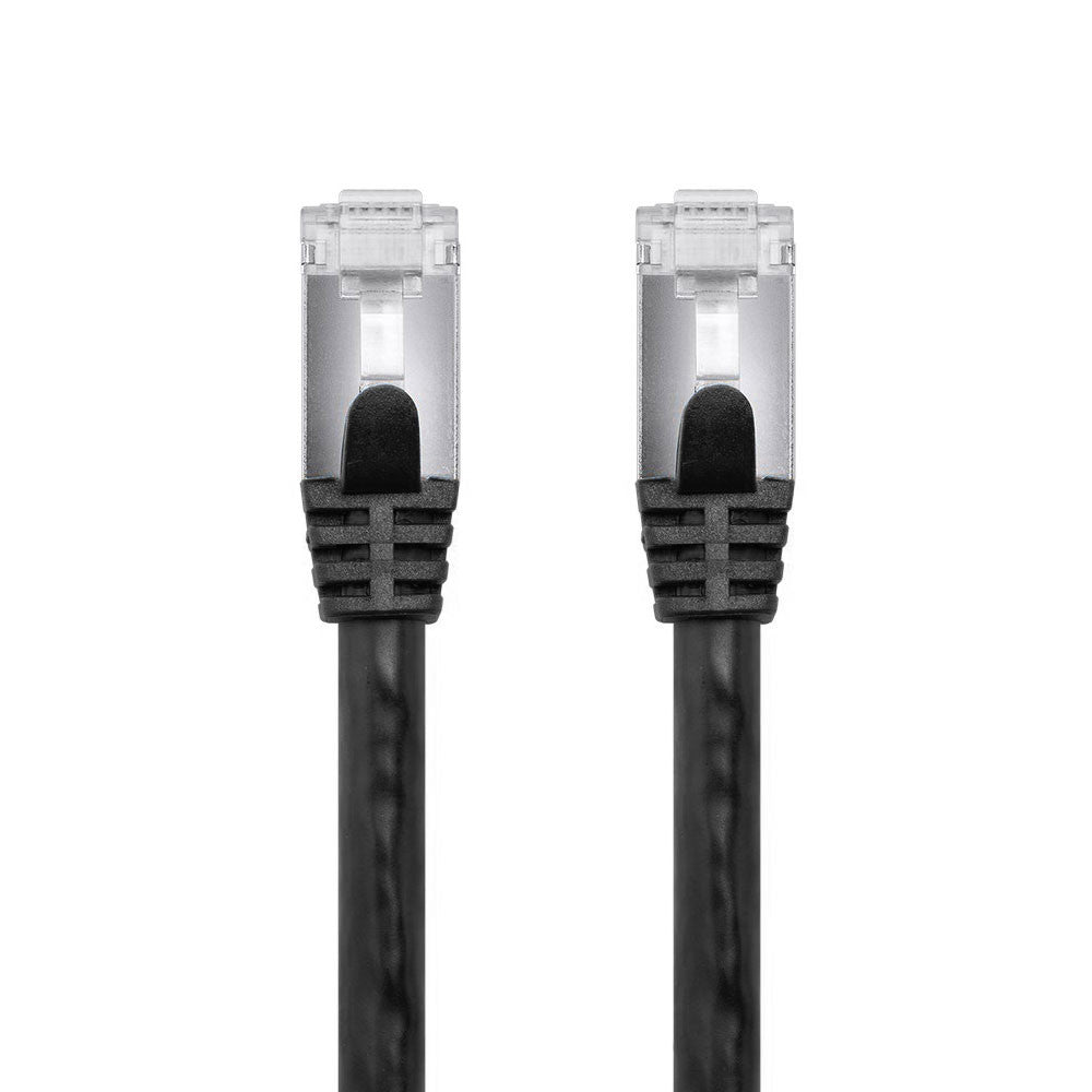 Veetop Cable Ethernet Rj45 Plat Cat 7 Câble De Réseau 10 Gigabit/s 0,5m Noir