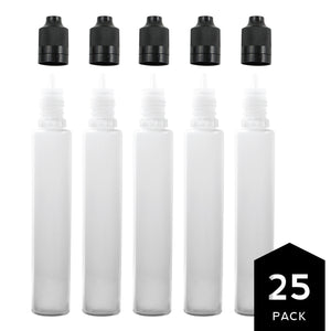 30ml PE Unicorn Pen Plastic Bottle with Child Resistant Tamper Evident Cap (25 Pack)