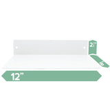 Buhbo Floating Shelf Wall Mounted Heavy Duty Industrial