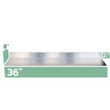 Buhbo Floating Shelf Wall Mounted Heavy Duty Industrial