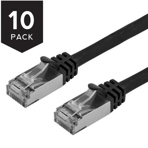 Cat7 STP Ethernet Network Patch Cable (10-Pack)