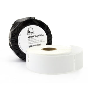Mailing Address Label 1-1/8" x 3-1/2" for DYMO LabelWriter 30252