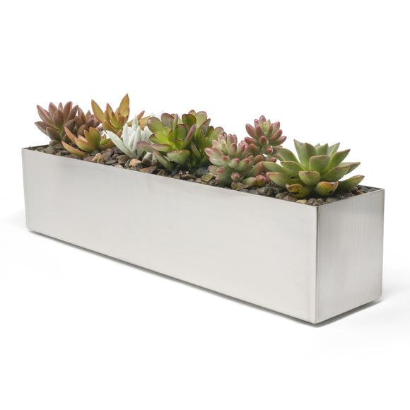 Buhbo Modern Trough Rectangle Planter